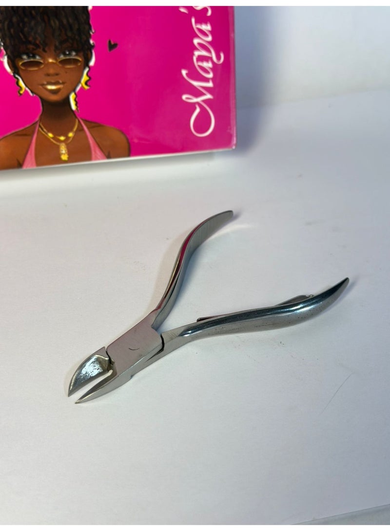 أداة إزالة الجلد الميت، مقص أظافر من الفولاذ المقاوم للصدأ، أداة احترافية حادة لتقليم أظافر اليدين والقدمين، أداة للعناية بالأظافر، مناسبة للمانيكير والباديكير، قطعة واحدة - Image 2